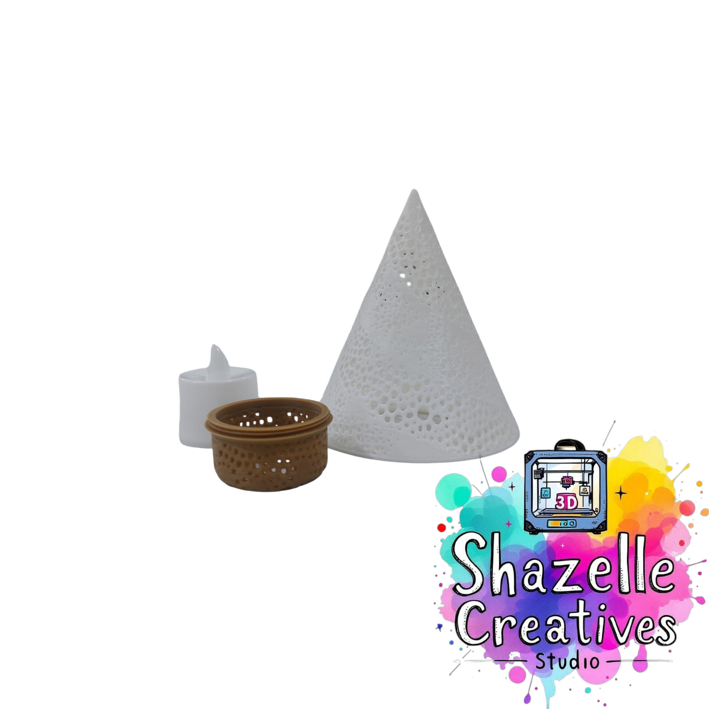 3D Printed Assorted Tea Light Decor Lamp