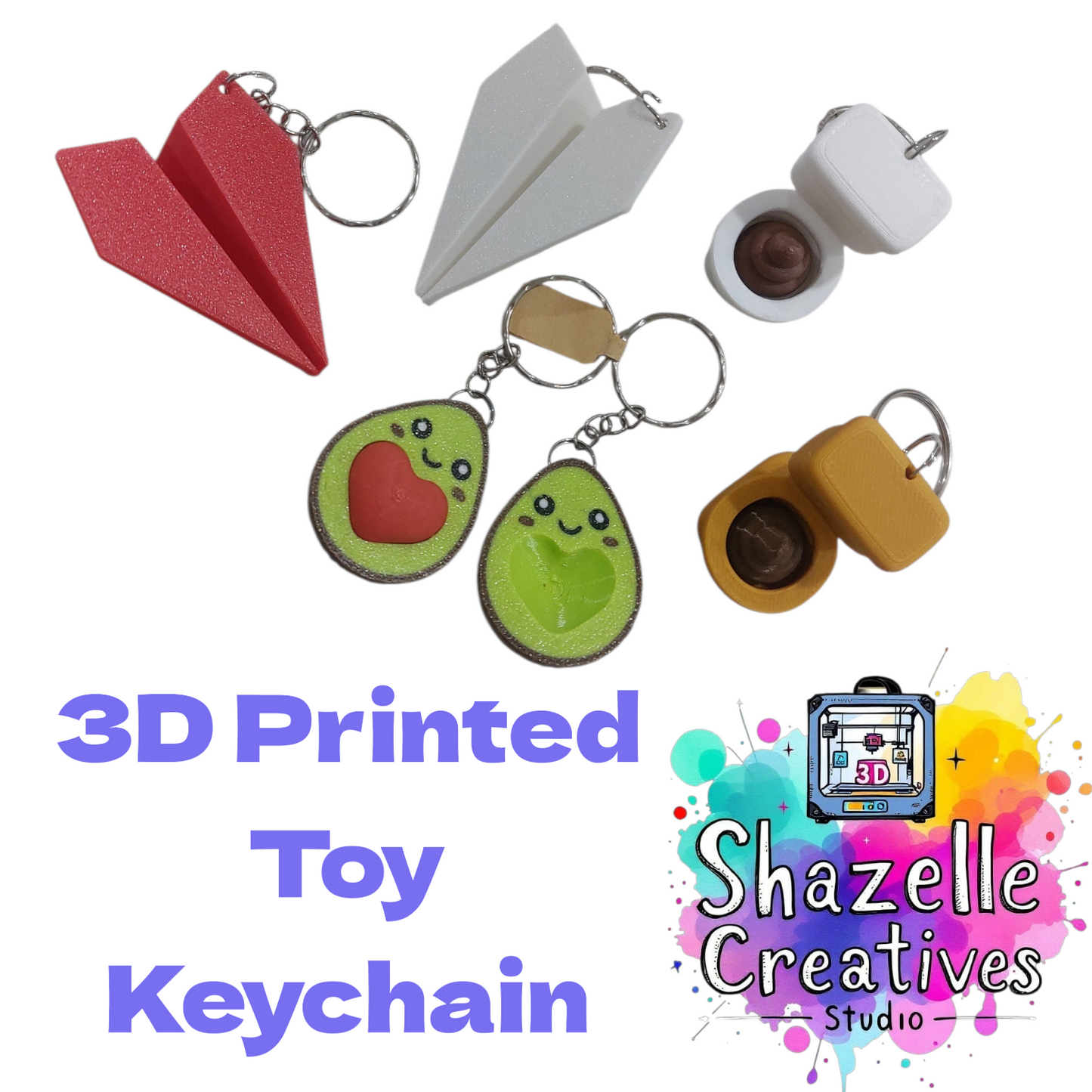 3D Printed Toy Keychains