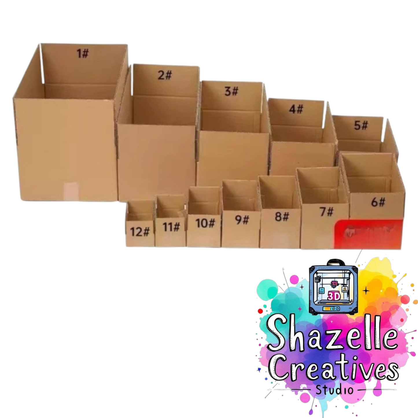 15pcs Eco-Friendly Paper Carton Boxes