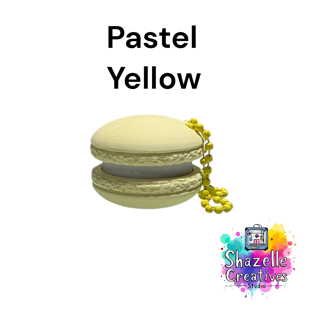 3D Printed Macaron Fidget Clicker Toy Keychain
