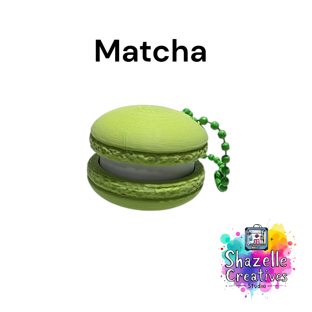 3D Printed Macaron Fidget Clicker Toy Keychain