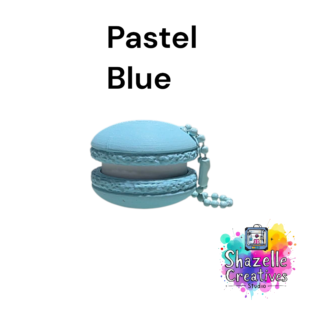 3D Printed Macaron Fidget Clicker Toy Keychain