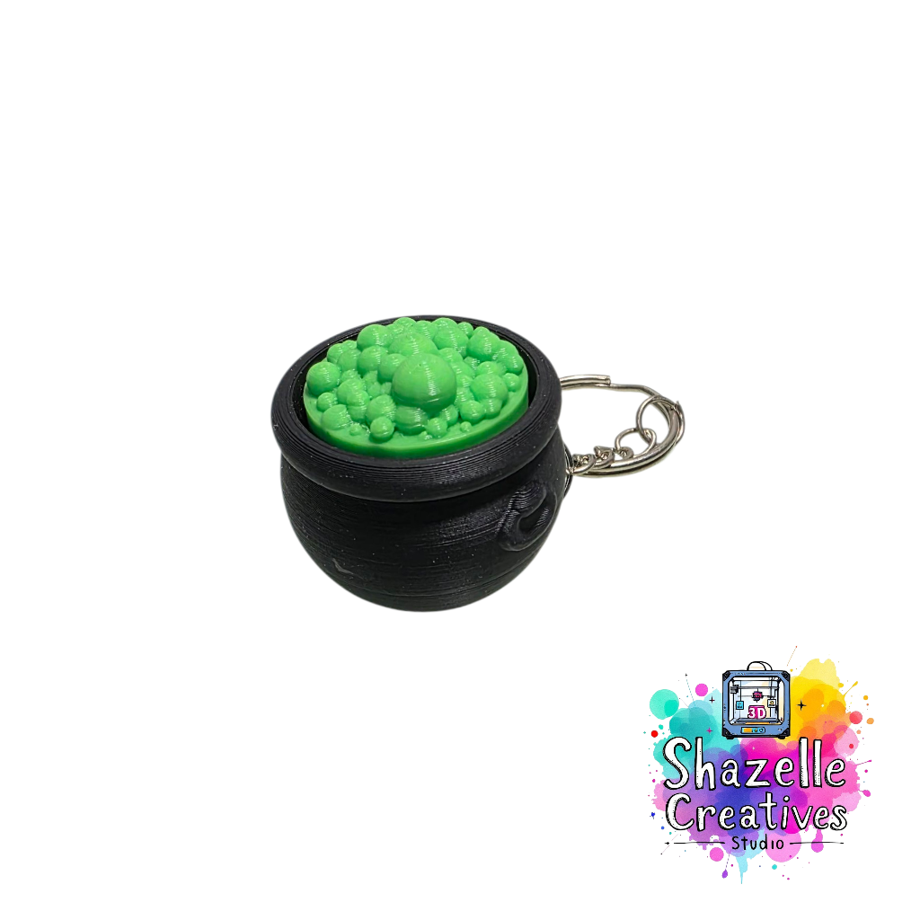 Bubble Potion Cauldron Fidget Clicker Keychain
