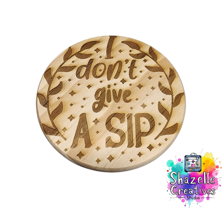Laser Engrave Wooden Coasters