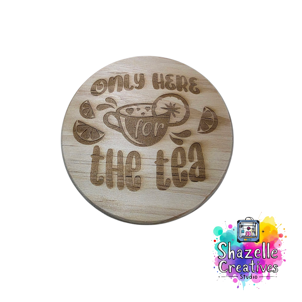 Laser Engrave Wooden Coasters
