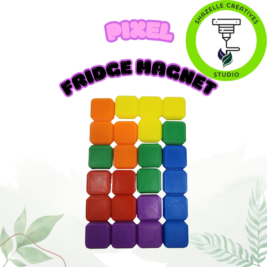 Pixel Tetris Theme Fridge Magnets