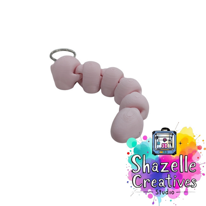 3D Printed Animal Series M-sized Keychain Wigglets