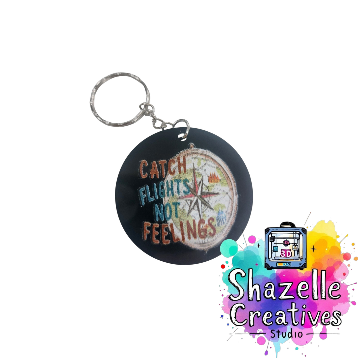 Laser-cut Acrylic Keychains