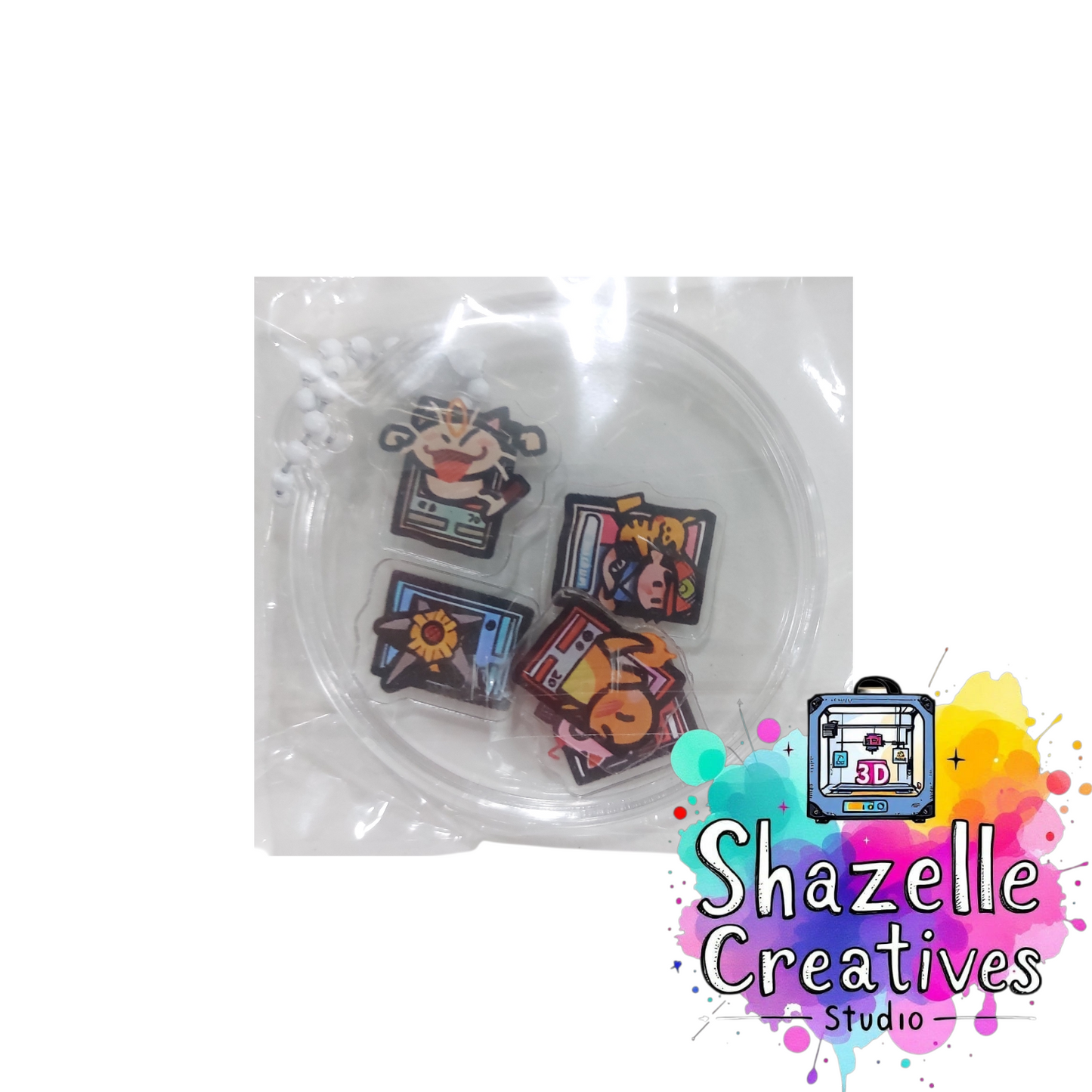 Fun and Interactive Acrylic Shaker Keychain