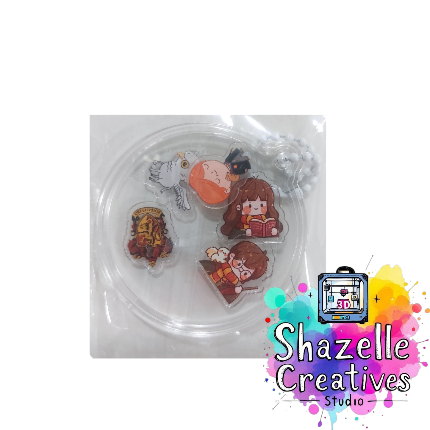 Fun and Interactive Acrylic Shaker Keychain