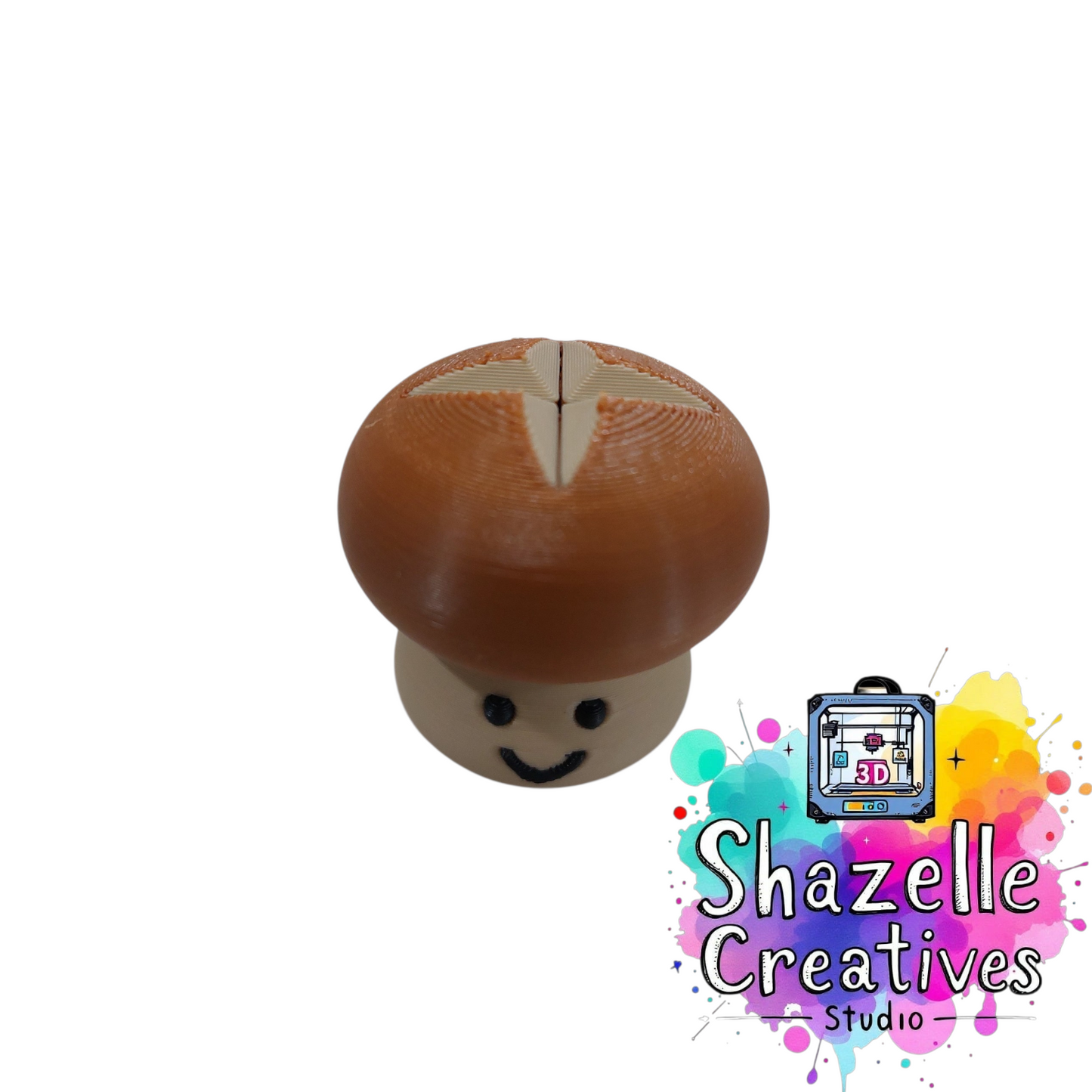 🍄 3D Printed Cute Mushroom Fidget Clicker Toy ✨