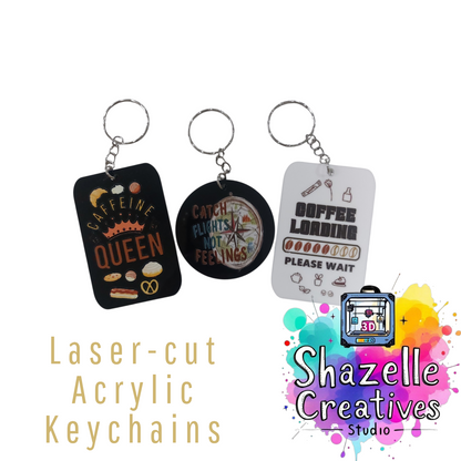Laser-cut Acrylic Keychains