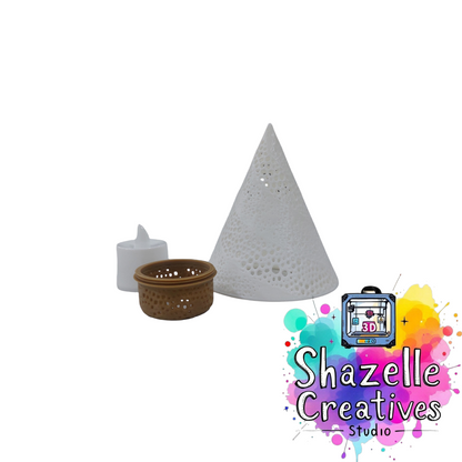 3D Printed Assorted Tea Light Decor Lamp