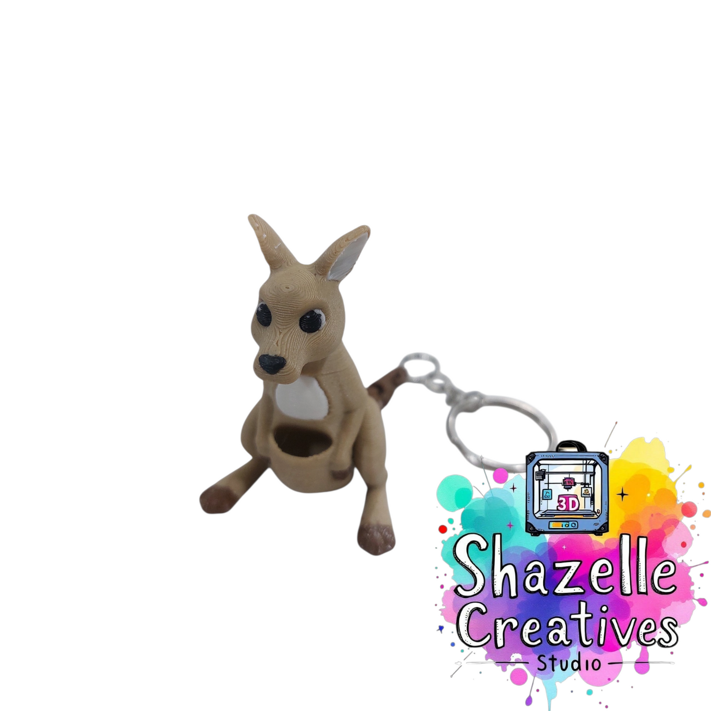3D Printed Animal Series M-sized Keychain Wigglets