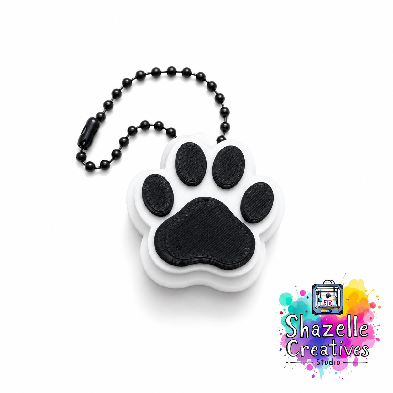 3D Printed Cat Paw Clicker Fidget Toy