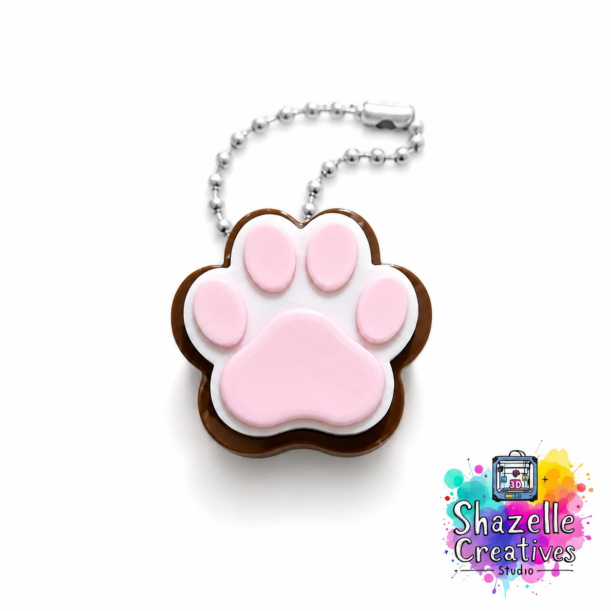 3D Printed Cat Paw Clicker Fidget Toy