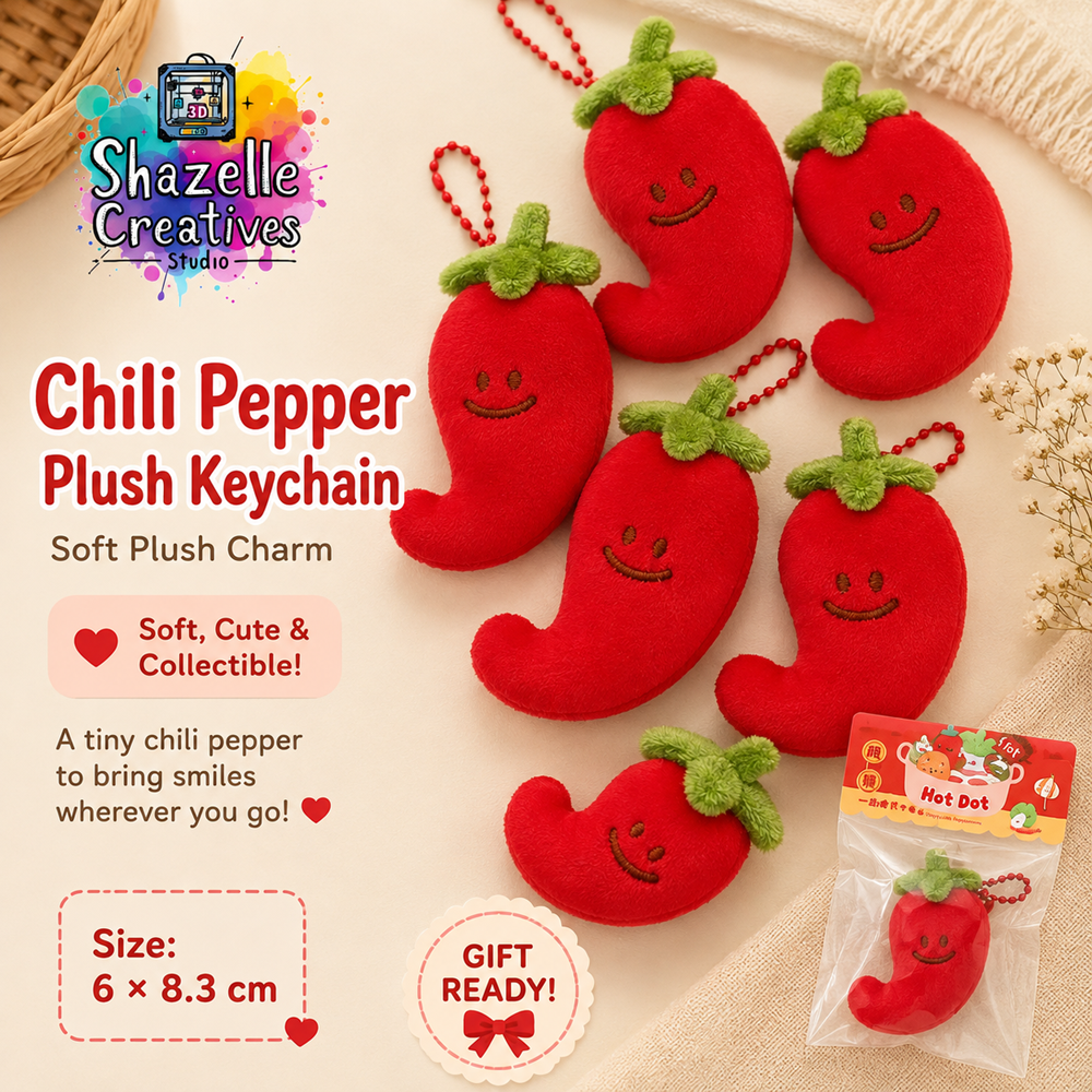 Hotpot Plush Keychain Set | Cute Food Plush Bag Charm | Kawaii Collectible Keyring