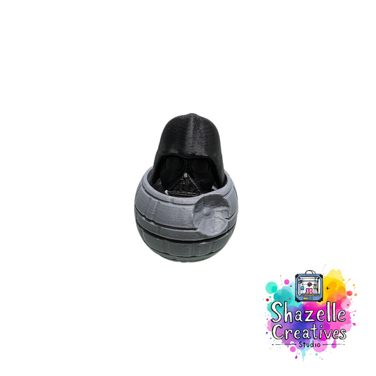 3D Printed Clicker Fidget Dark Vader Keychain
