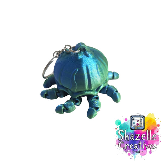 Dual Colored Jellyfish Wigglet Keychain