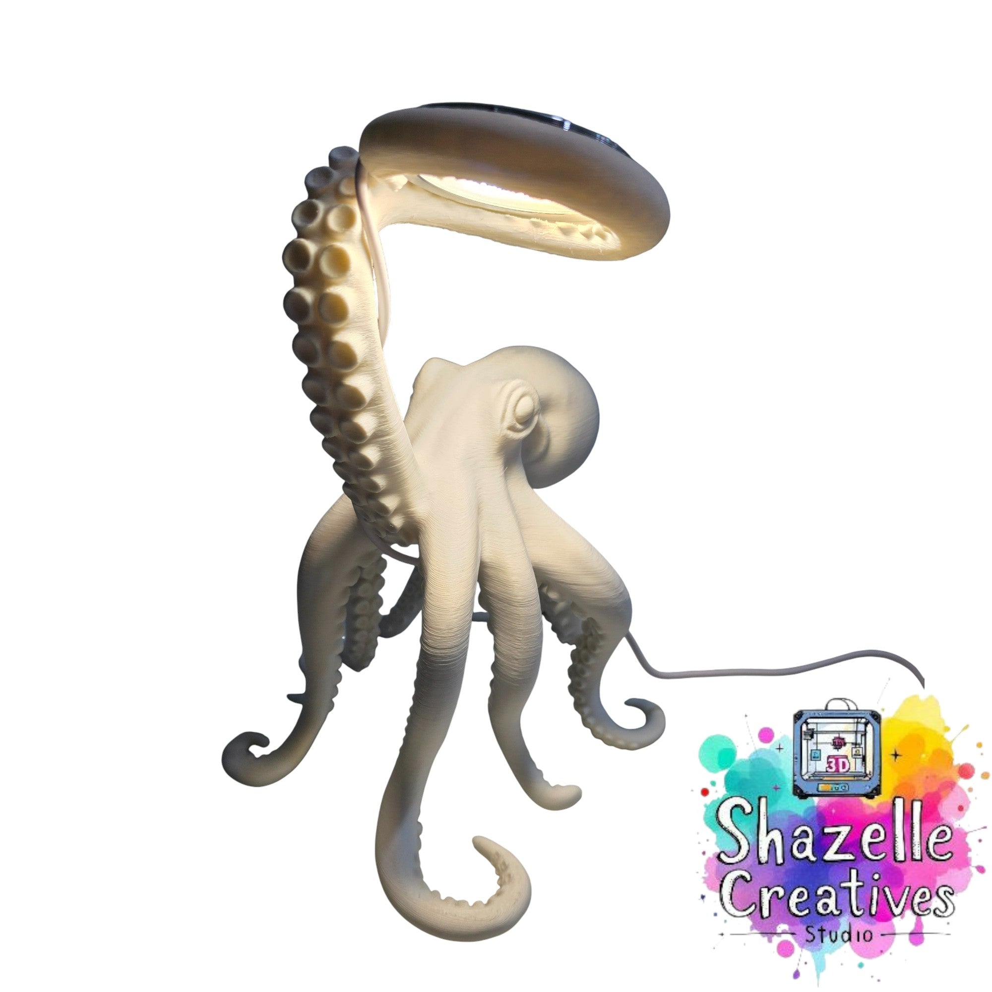 3D Large Octopus LED Lamp – Shazelle Creatives