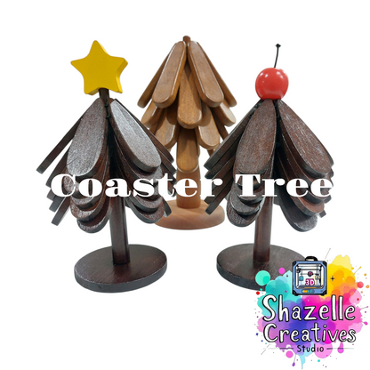 Wood Coaster Tree