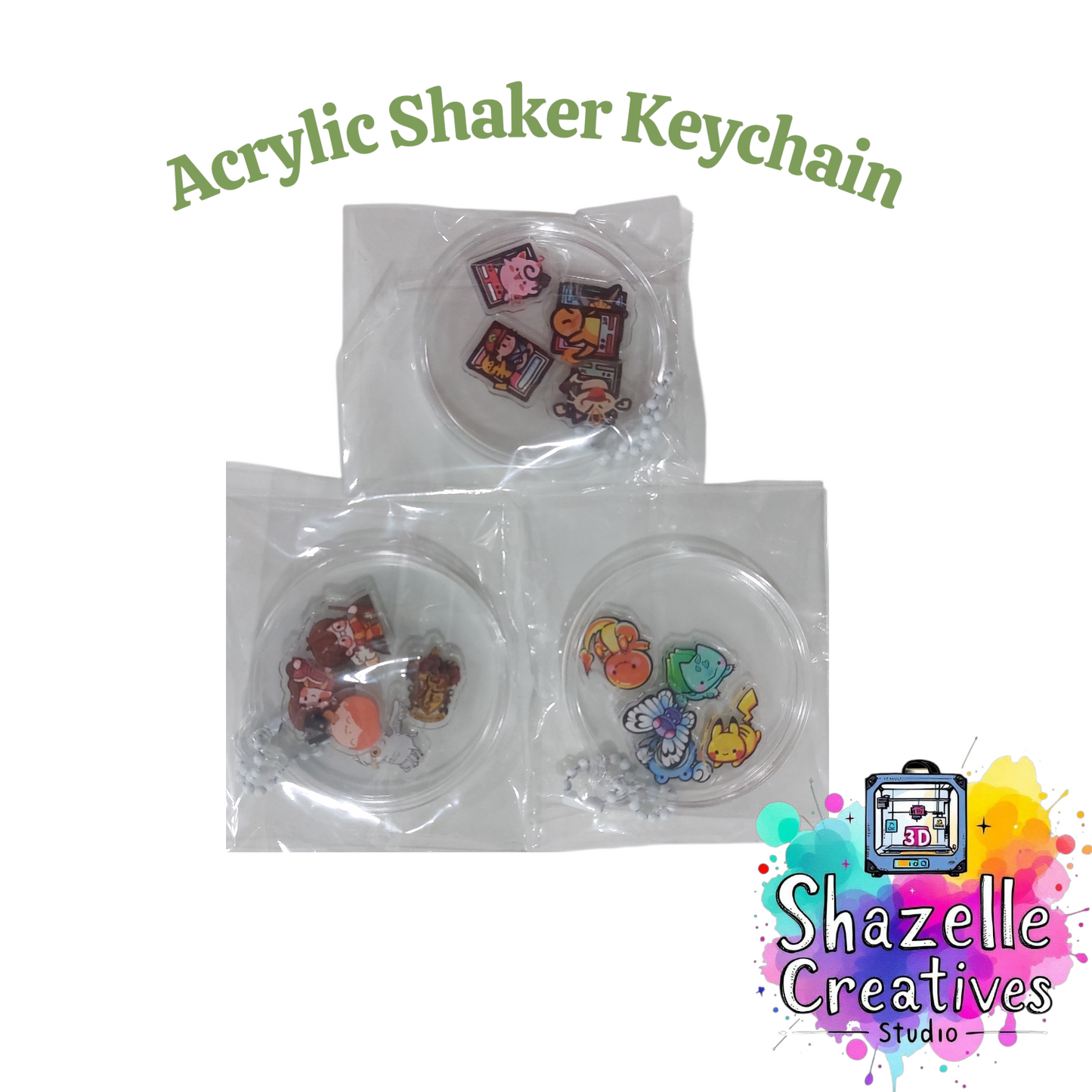 Fun and Interactive Acrylic Shaker Keychain