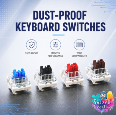 40 pcs Dust-Proof Mechanical Keyboard Switches – Smooth Performance & Wide Compatibility