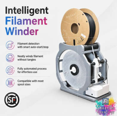 Intelligent 3D Printer Filament Winder