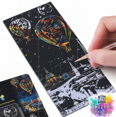 DIY Scratch Art Bookmark (Choose your own design)