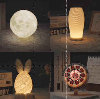 Bambu Lab Led Lamp Kit-001 3D Printable Kit DIY Makerworld MH001 Creative Model Parts 3D Printable Night Lamp