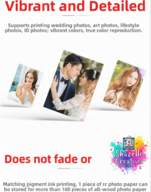 Premium RC Glossy Photo Paper – 6 Inch 270 GSM (40 Sheets)