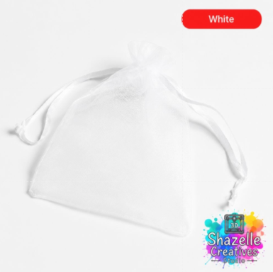 50 pcs Organza Drawstring Gift Bag – Elegant Sheer Favor Pouch