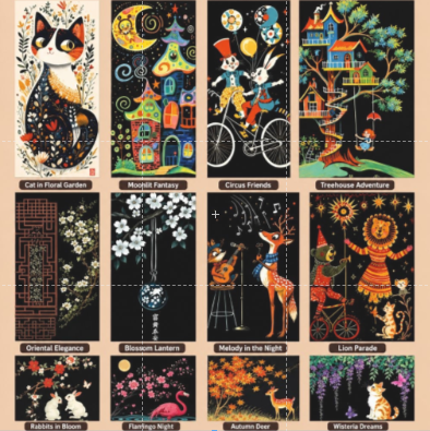 DIY Scratch Art Bookmark (Choose your own design)