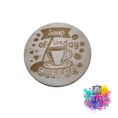 Laser Engrave Wooden Coasters