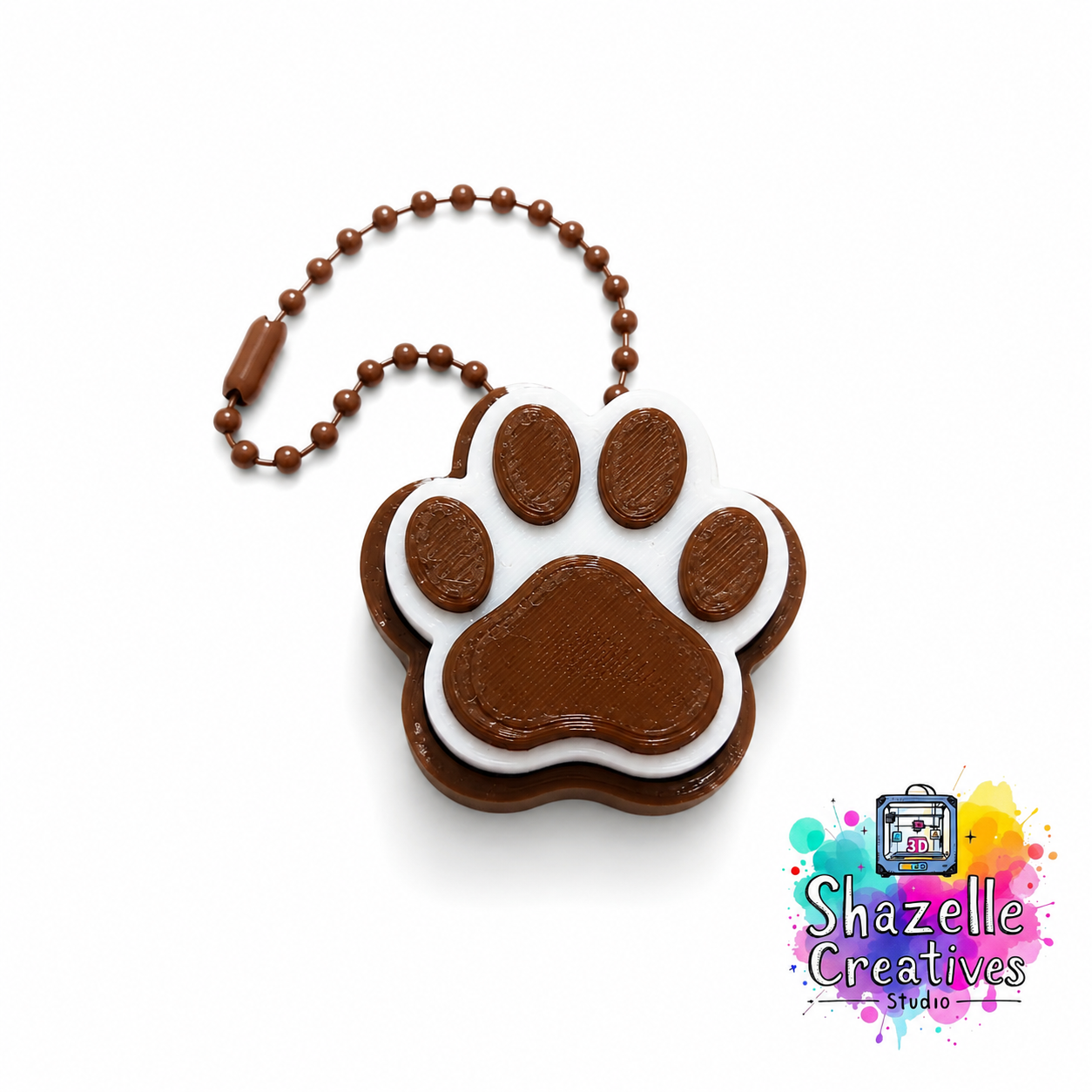 3D Printed Cat Paw Clicker Fidget Toy