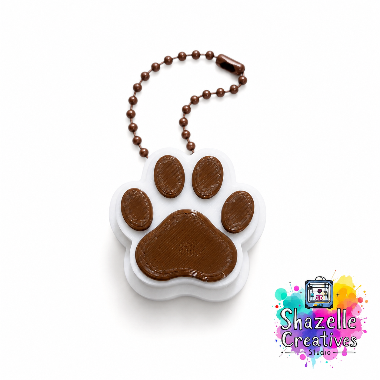 3D Printed Cat Paw Clicker Fidget Toy