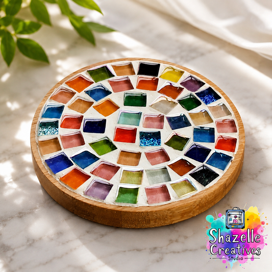 DIY Mosaic Wood Coaster Kit