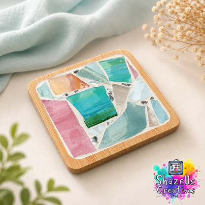 DIY Mosaic Wood Coaster Kit