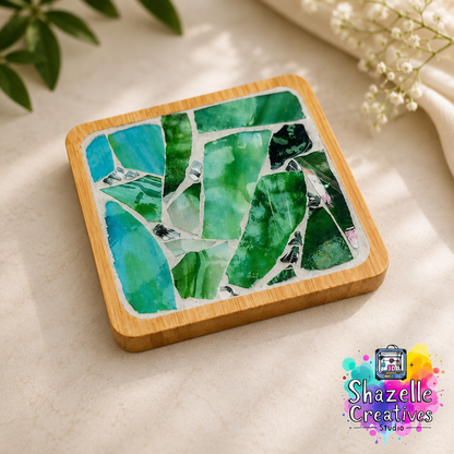 DIY Mosaic Wood Coaster Kit