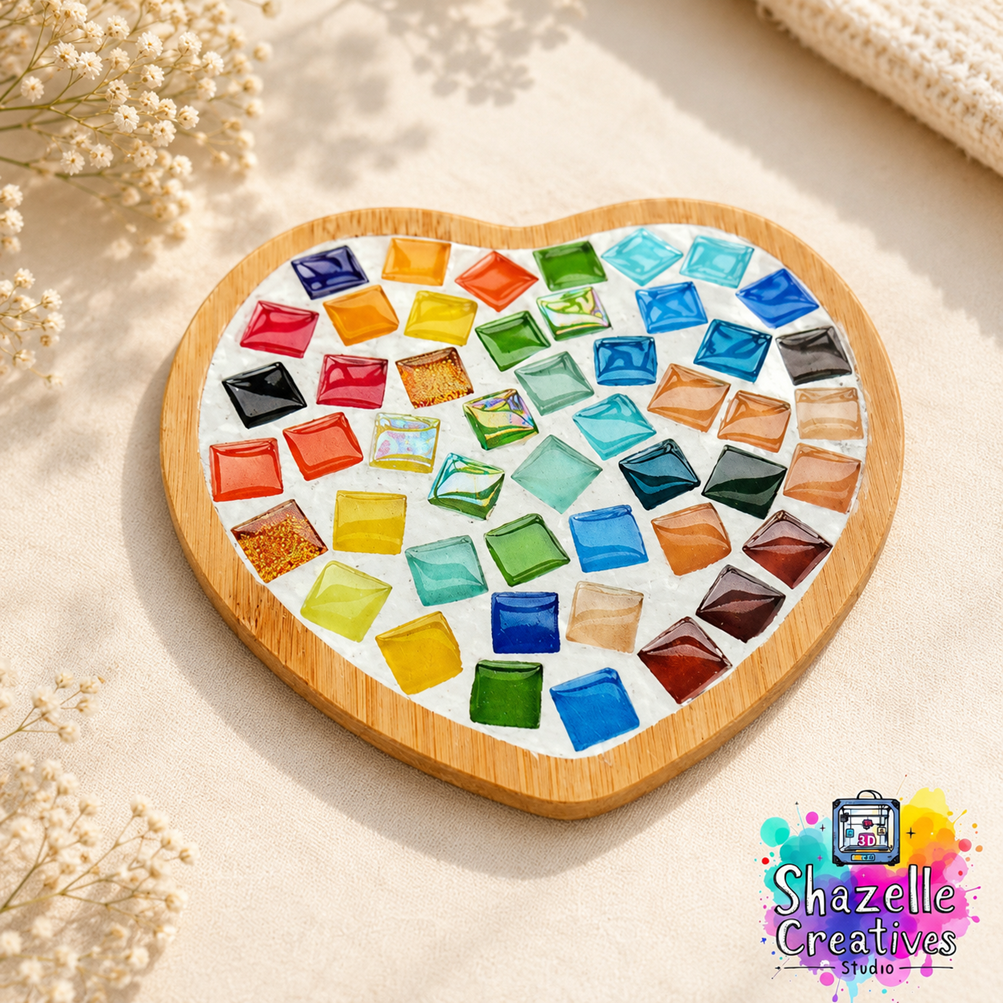 DIY Mosaic Wood Coaster Kit