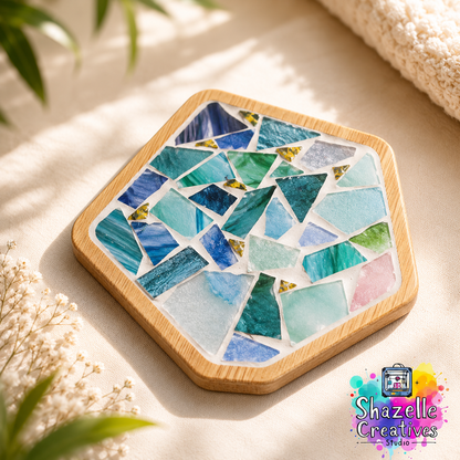 DIY Mosaic Wood Coaster Kit