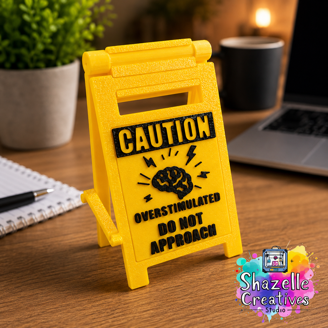 3D Printed Do-Not-Approach Funny Interchangeable Desk Decor