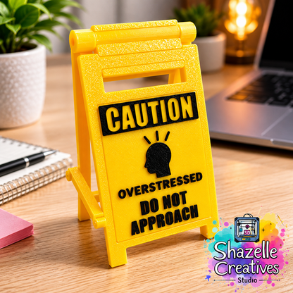 3D Printed Do-Not-Approach Funny Interchangeable Desk Decor