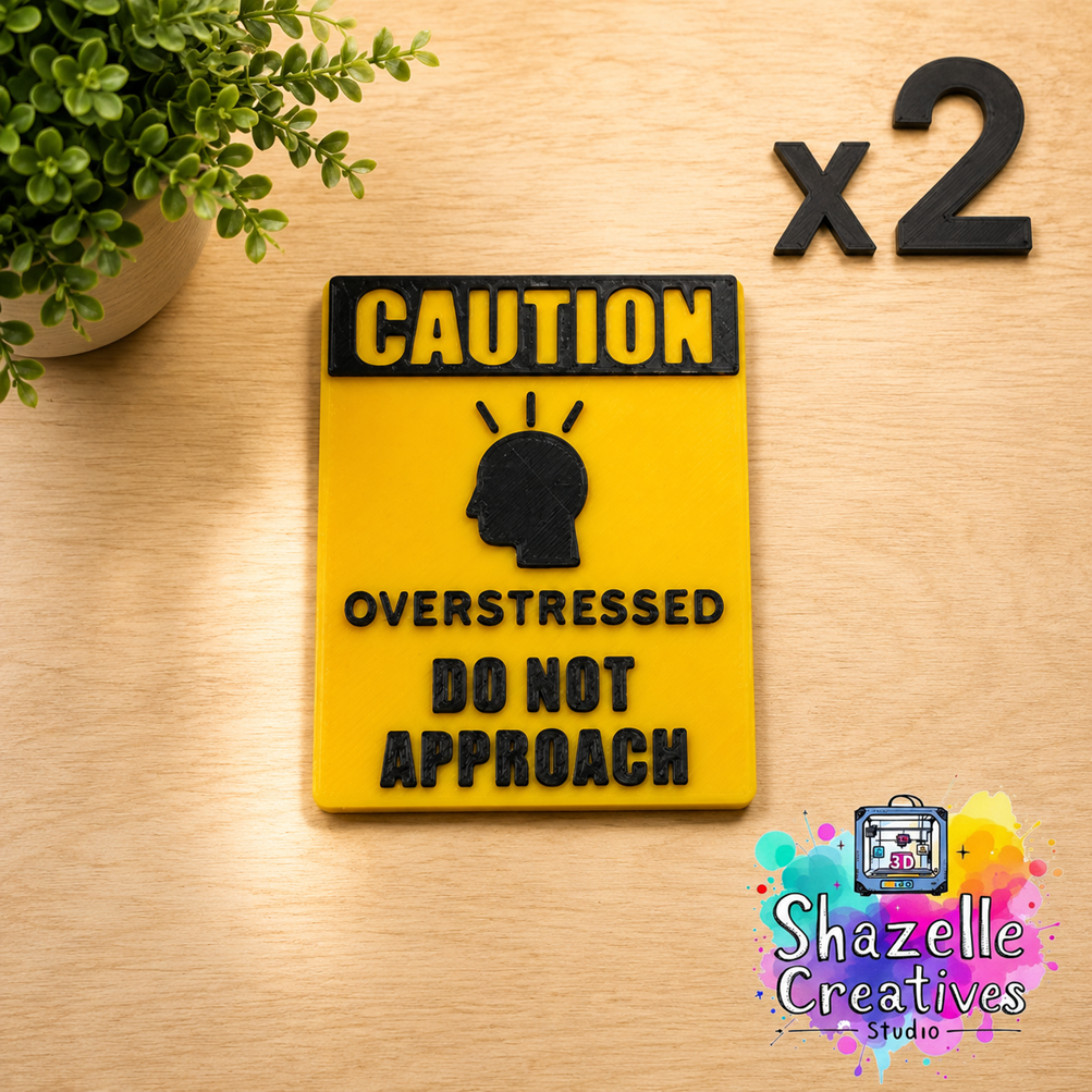 3D Printed Do-Not-Approach Funny Interchangeable Desk Decor
