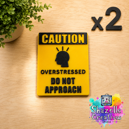 3D Printed Do-Not-Approach Funny Interchangeable Desk Decor