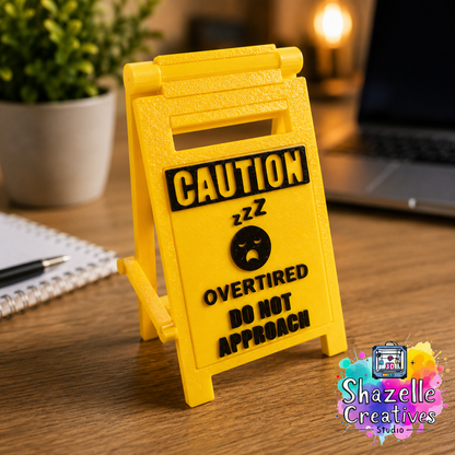 3D Printed Do-Not-Approach Funny Interchangeable Desk Decor