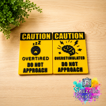 3D Printed Do-Not-Approach Funny Interchangeable Desk Decor