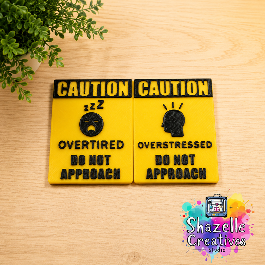 3D Printed Do-Not-Approach Funny Interchangeable Desk Decor