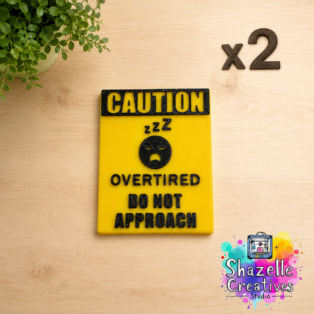 3D Printed Do-Not-Approach Funny Interchangeable Desk Decor