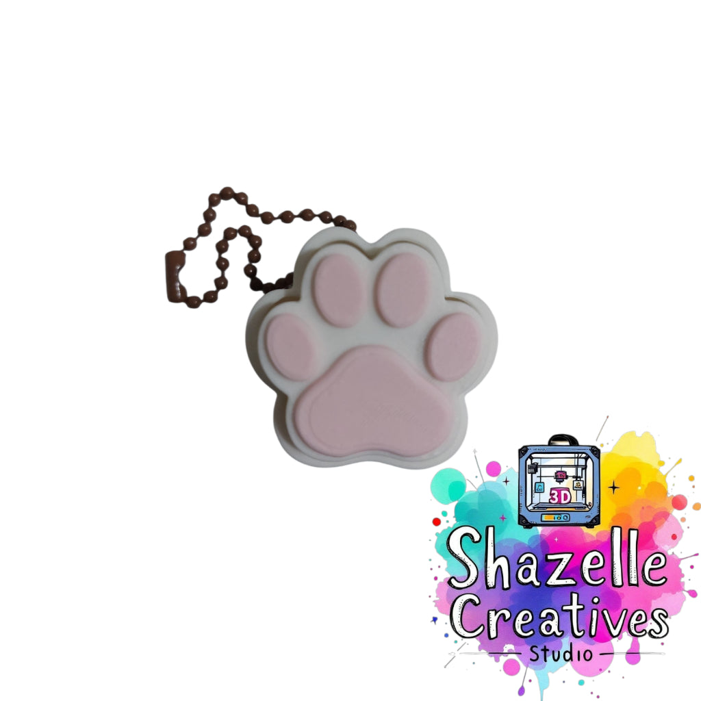 3D Printed Cat Paw Clicker Fidget Toy